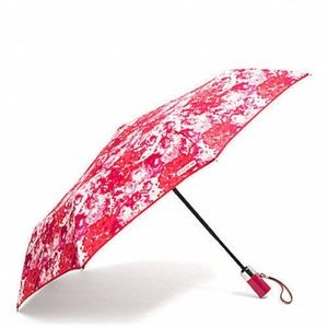 ENDS APR16!Coach Peyton Floral Print Umbrella Pink